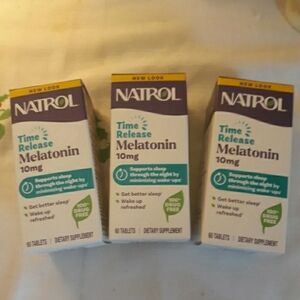 (3)Natrol Time Release Melatonin 10mg Tablets 180 Tablets